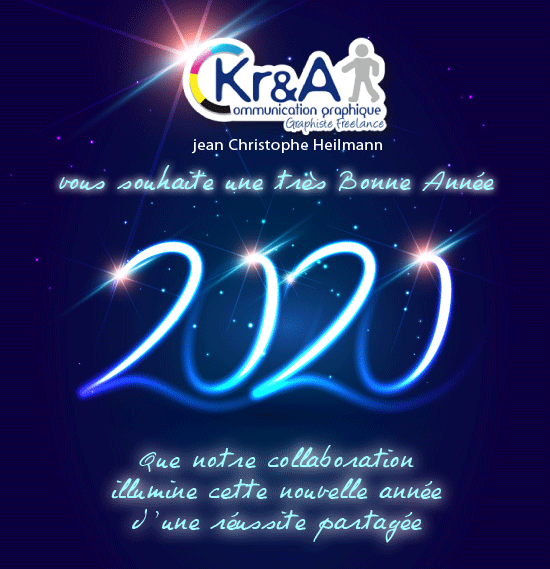 Animation Voeux 2020 Krea communication graphiste freelance